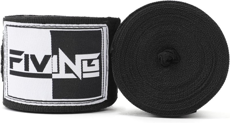 FIVING Boxing Hand Wraps Inner Gloves for Men Women, 180 Inch Elasticated Thumb Loop Bandages, Wrist Wrap Protection Muay Thai MMA Kickboxing Martial Arts Punching Bag Training - Image 1